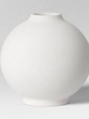 Threshold Vase White Round Modern Textured Ceramic Vase Target, Never used